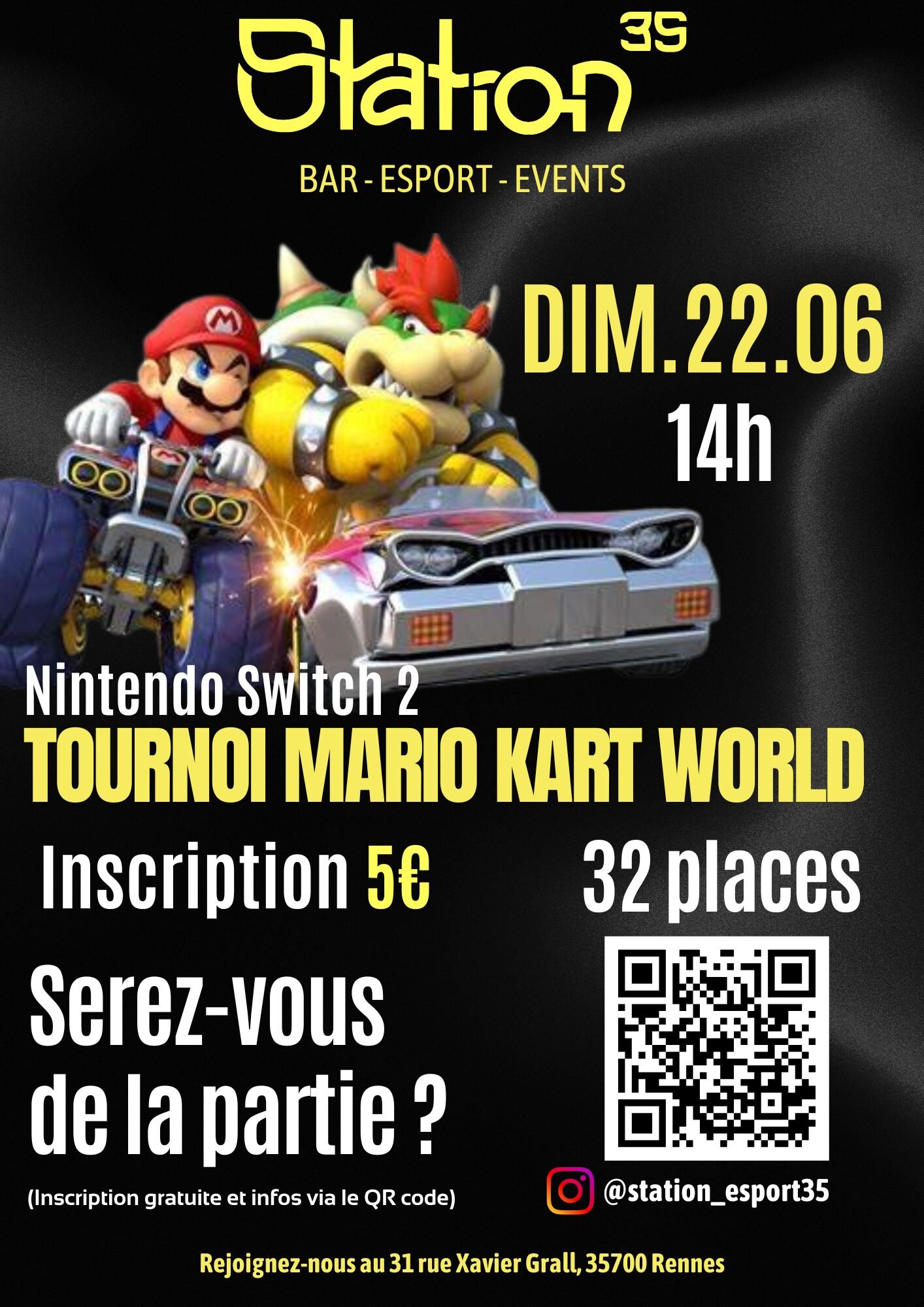INAUGURATION OFFICIELLE (1) Tournoi Mario Kart World 22 juin 2025