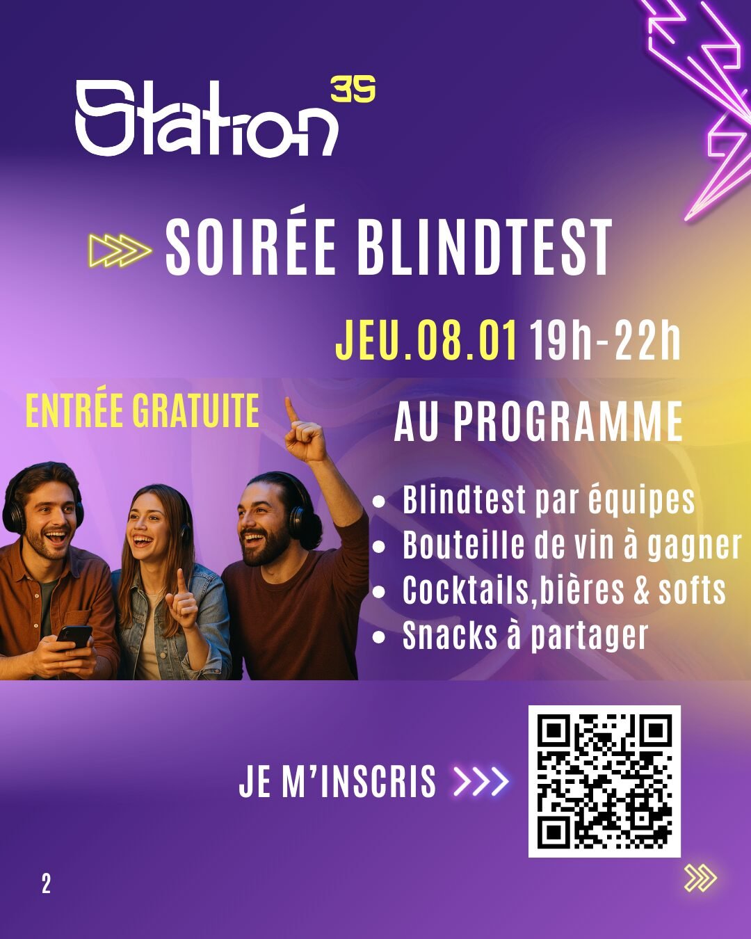 Soirée Blindtest 8 janvier 2026
